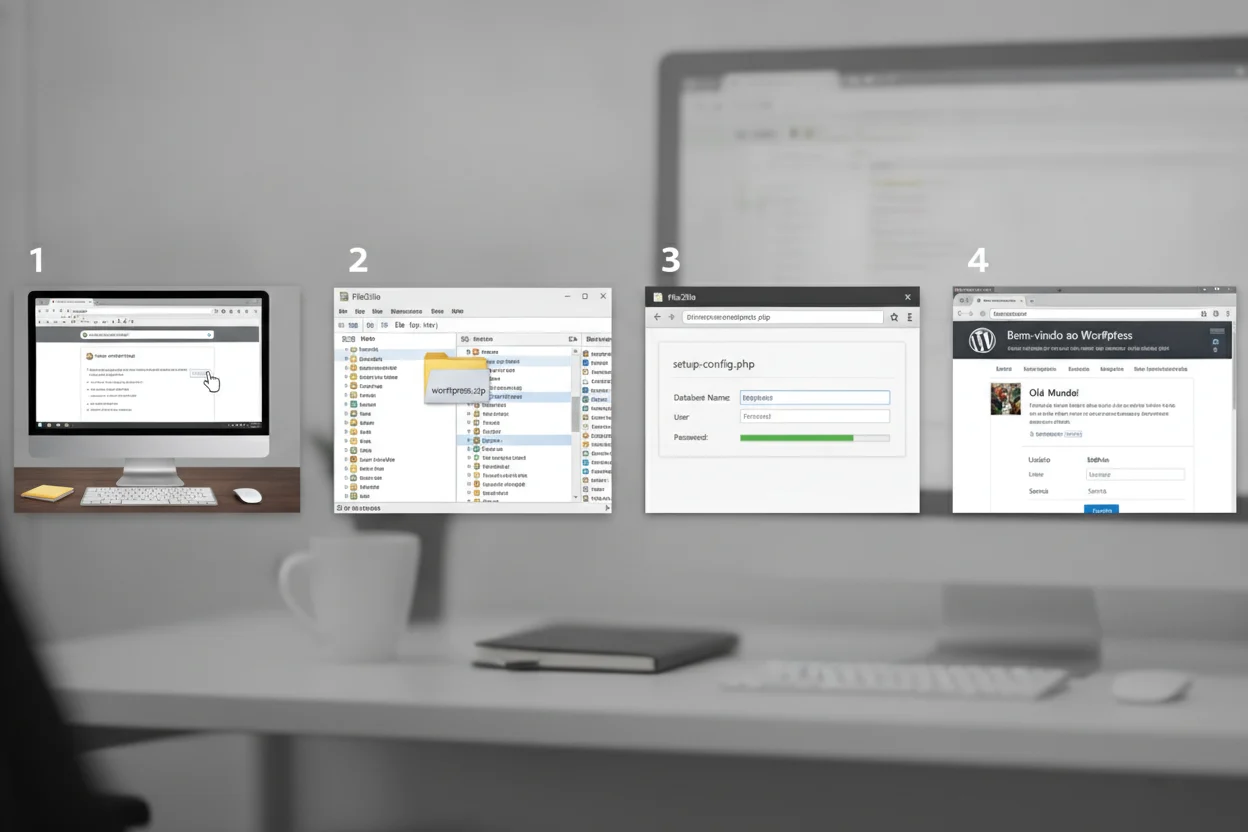 Passo a passo para instalar o WordPress em minutos | Escola Blog Lucrativo Passo a passo para instalar o WordPress em minutos